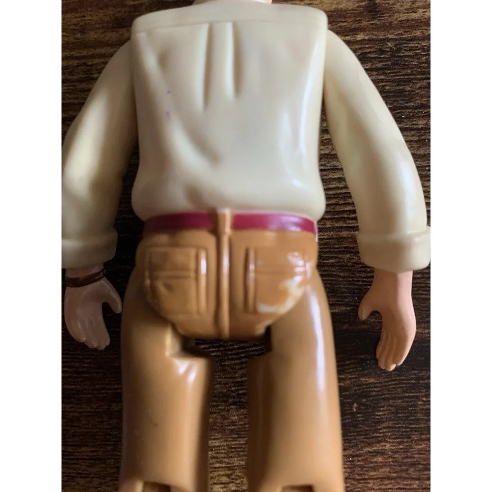 Fisher Price Loving Family‎ Dollhouse 2006 Man Dad Brown Hair Brown Pant Shirt